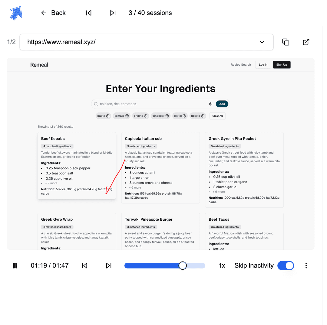 See exactly how users interact with your site.